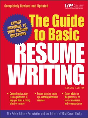 cover image of The Guide to Basic Resume Writing